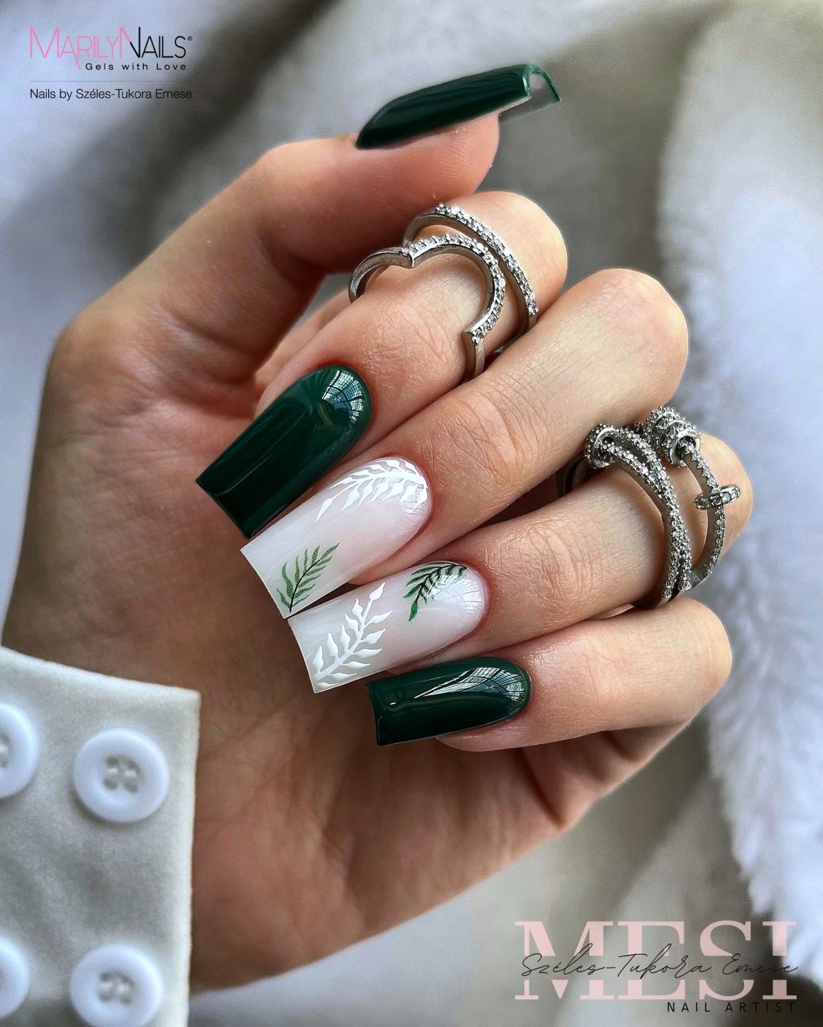 32. Festive Green and White