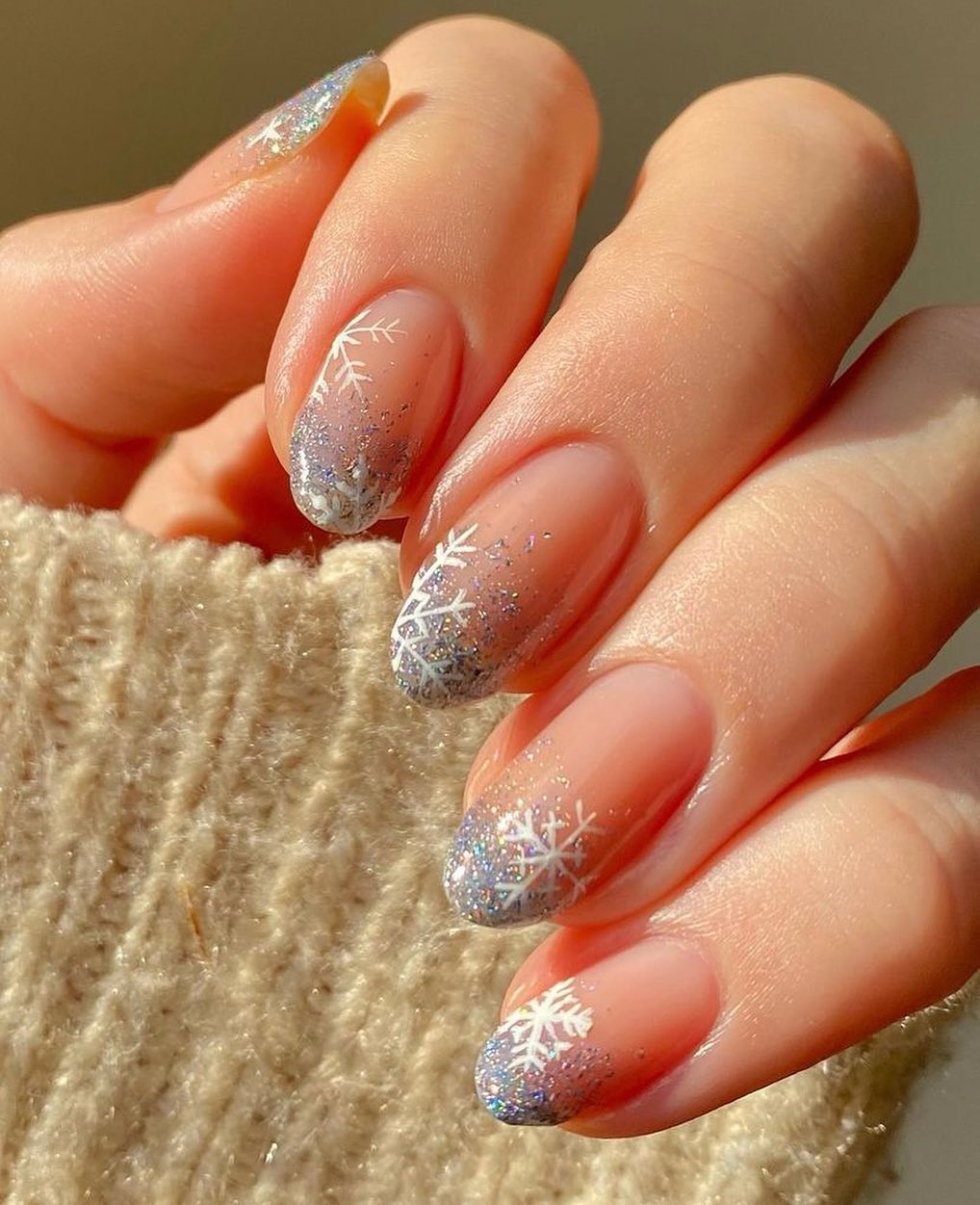 4. Glitter Snowflakes