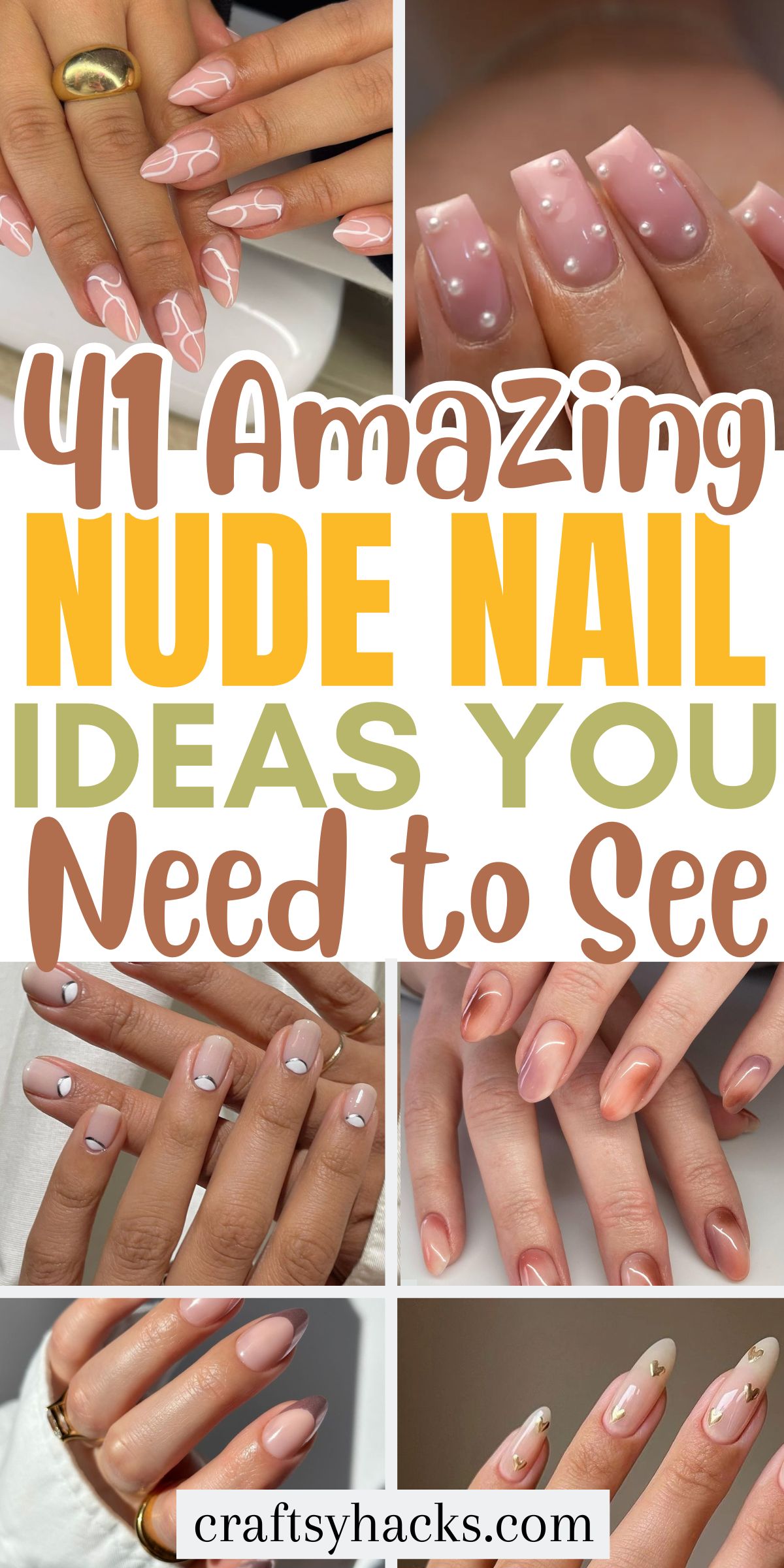 nude nail manicures