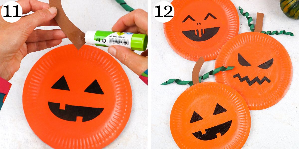 Paper Plate Pumpkin Instructions 11-12