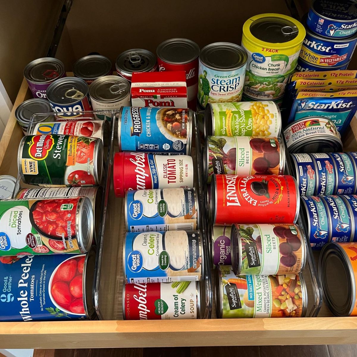 1. Pull Out Pantry Drawers