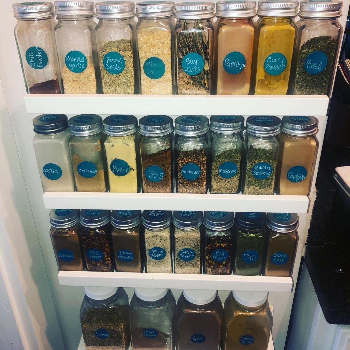 1.Built-In Spice Racks