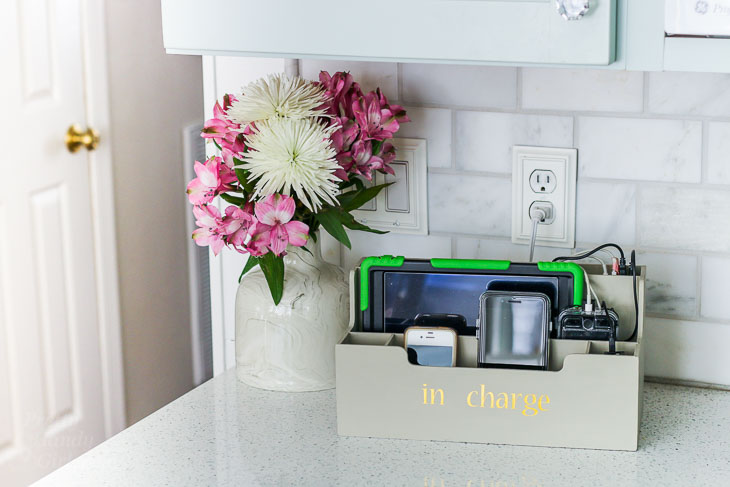 10. Desk Organizer Charging Station