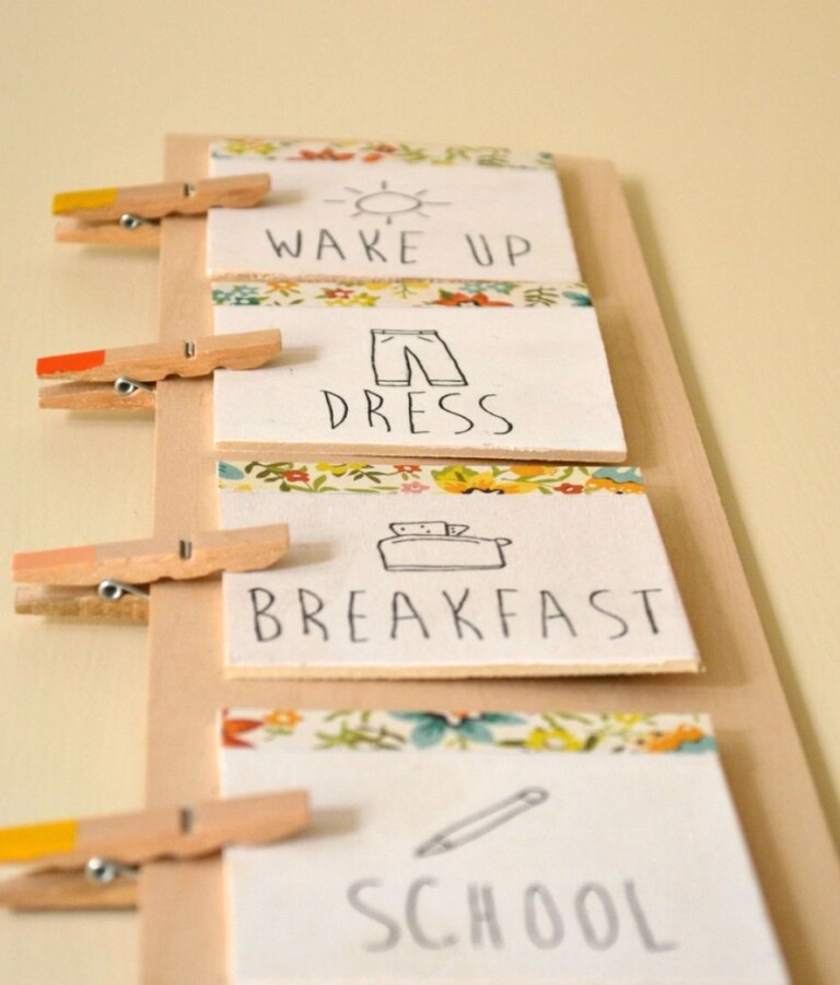 Making Daily Routines Craft 21 Mom Tricks to Get Kids Organized - Craftsy Hacks
