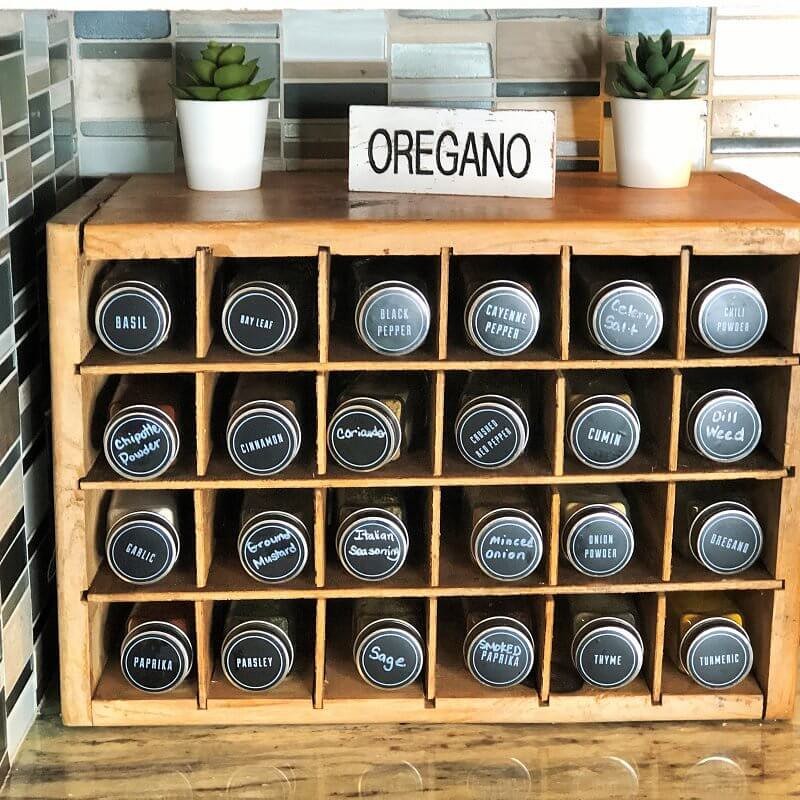 DIY Spice Cubbies