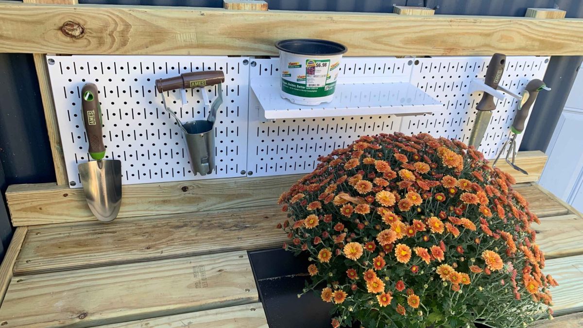 11. Pegboard Storage
