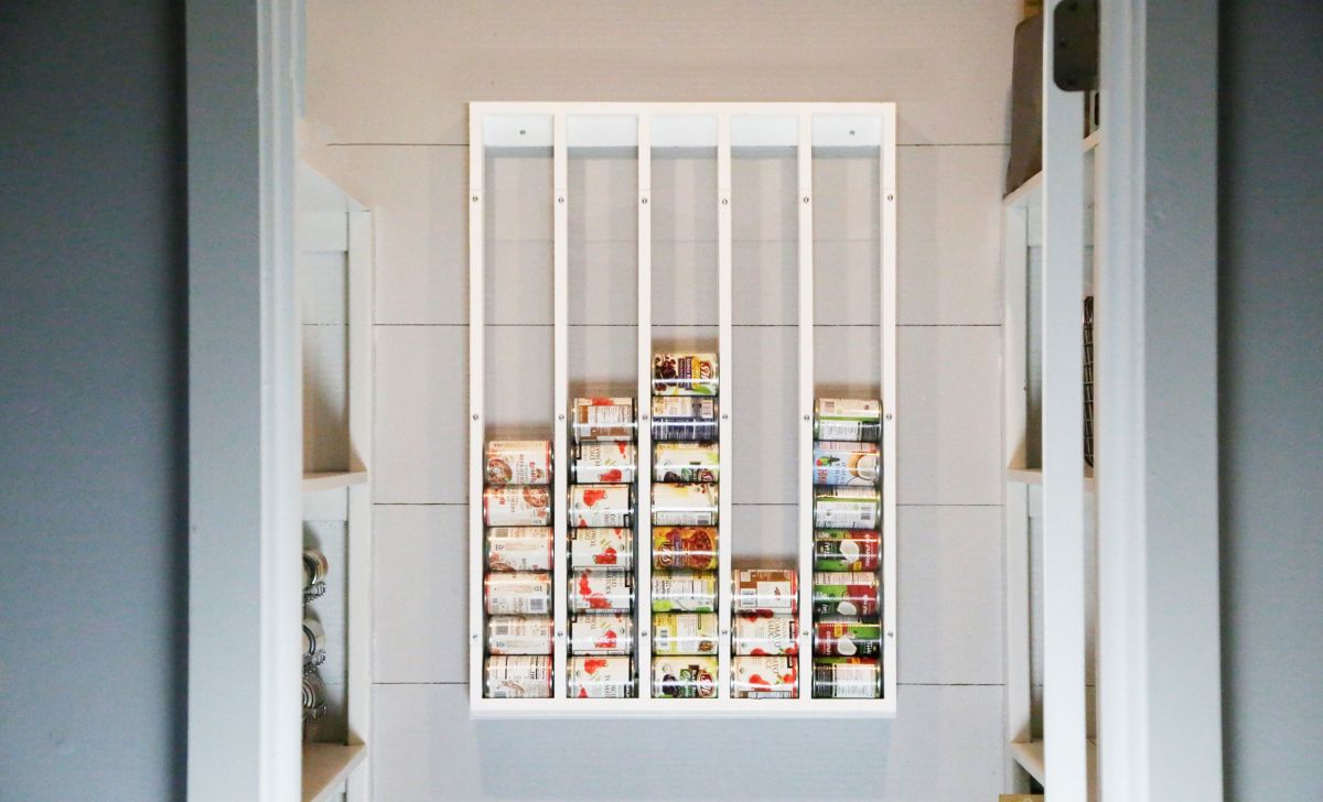 12. Wall Mounted Can Organizer