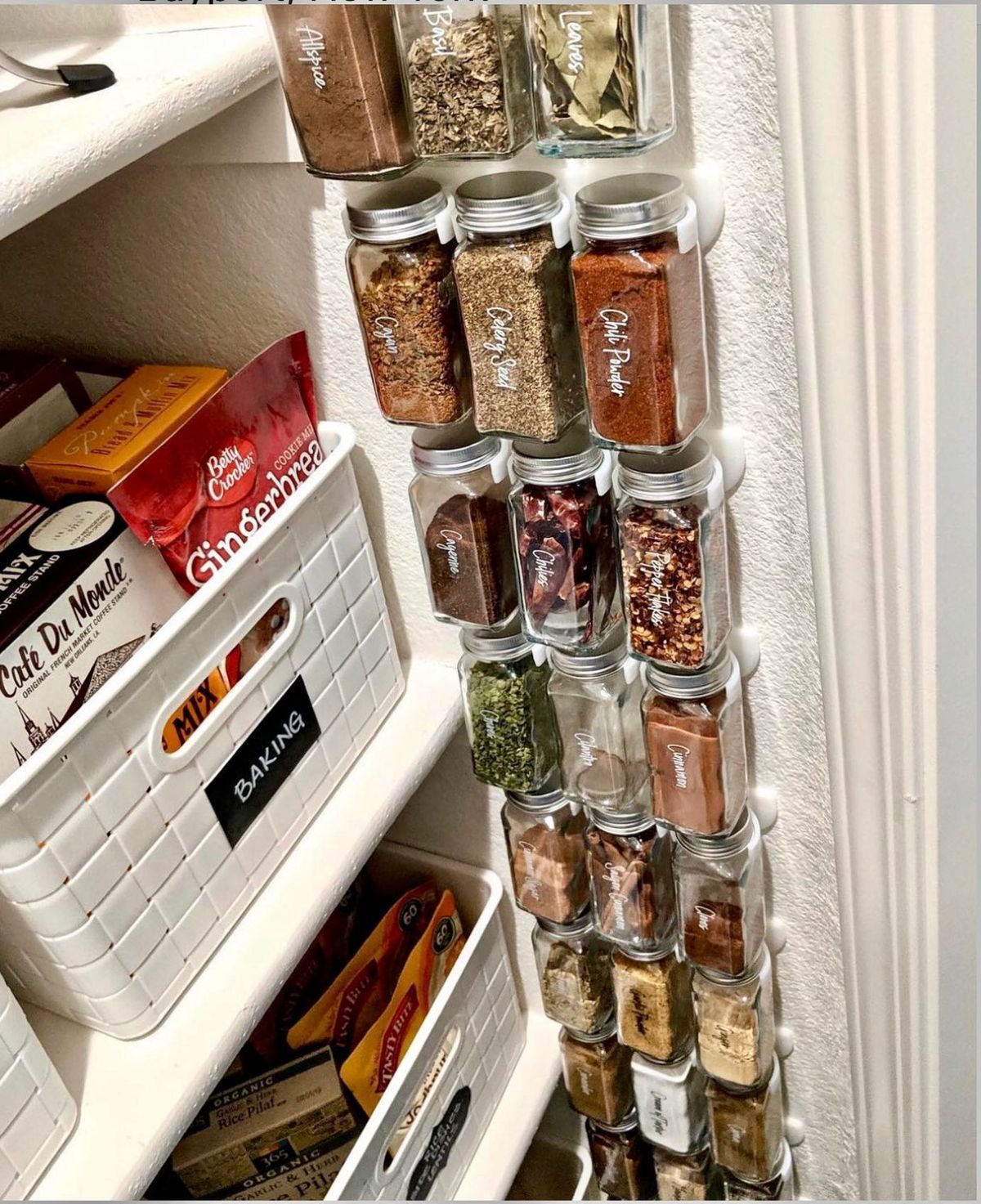 Behind the Door Spice Rack