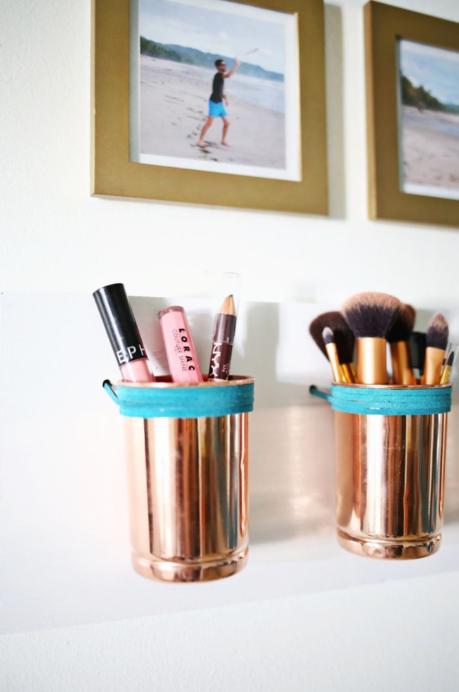 Tin Cups DIY Organizer