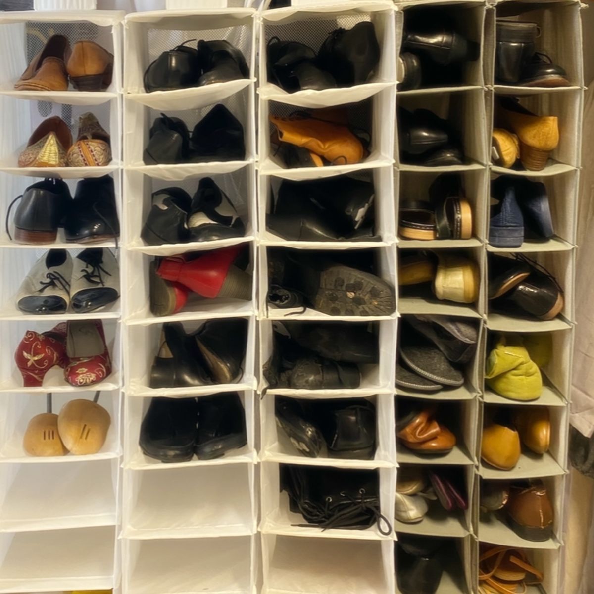 16. Hanging Shoe Organizer