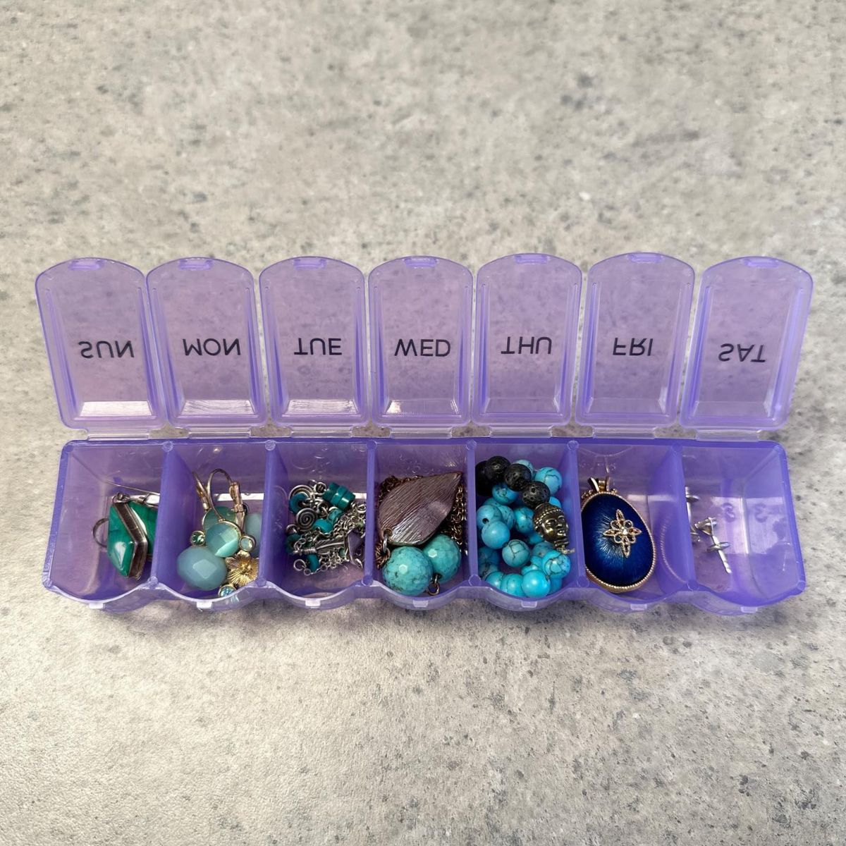 Jewelry Storage in Pill Organizer