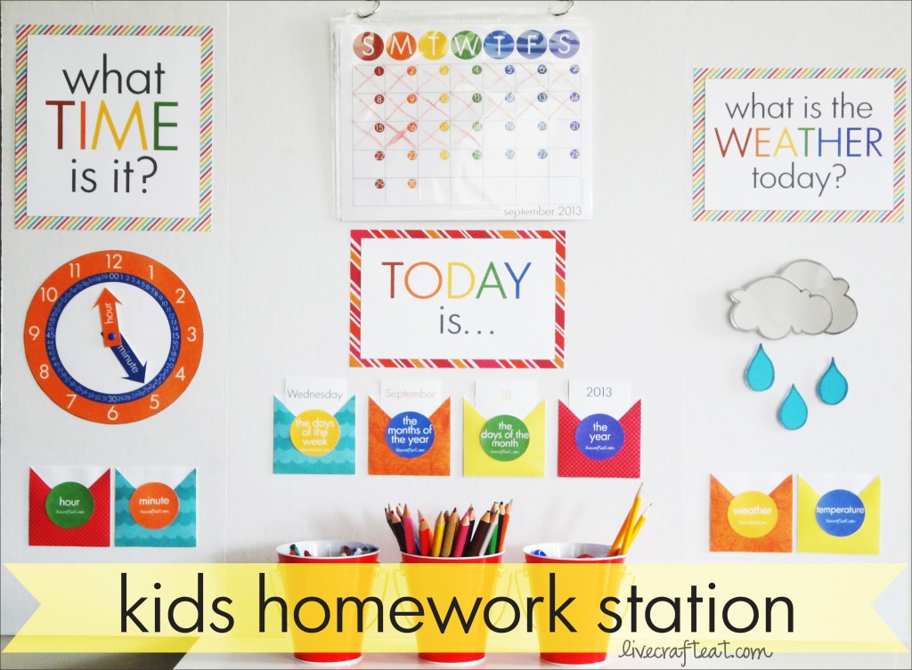16. Kids Homework Station