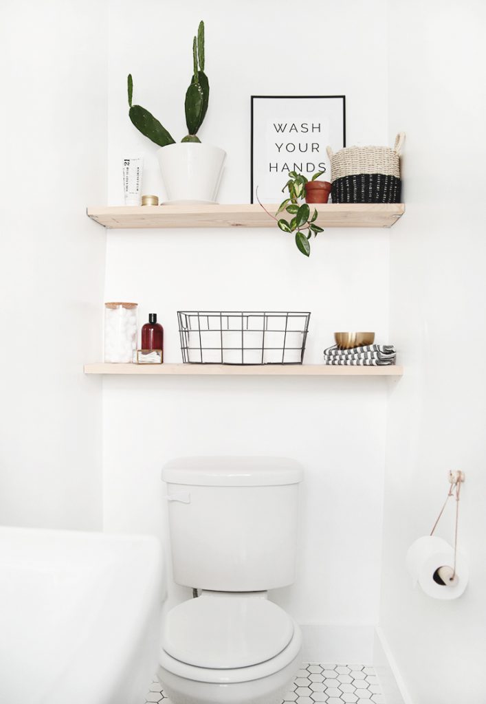 16. Minimalist Shelves