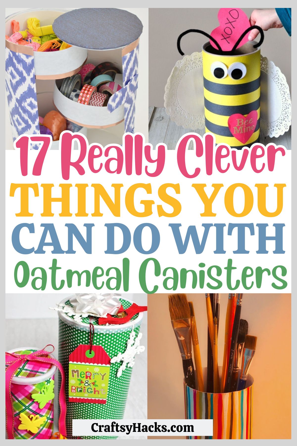 things to do with oatmeal canisters