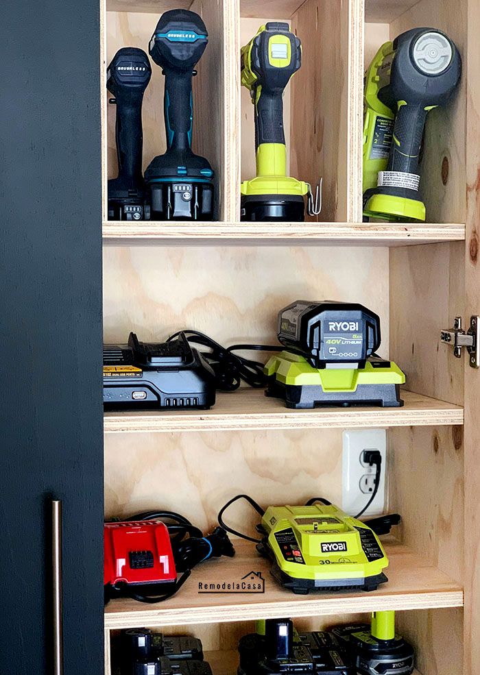 17. Garage DIY Charging Station
