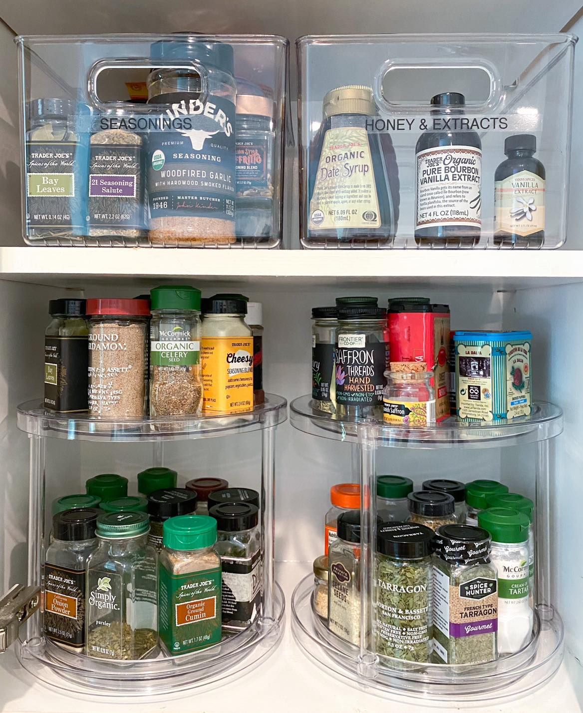 Tiered Lazy Susan for Spice Jars