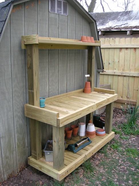 19. 3-Tiered Potting Bench