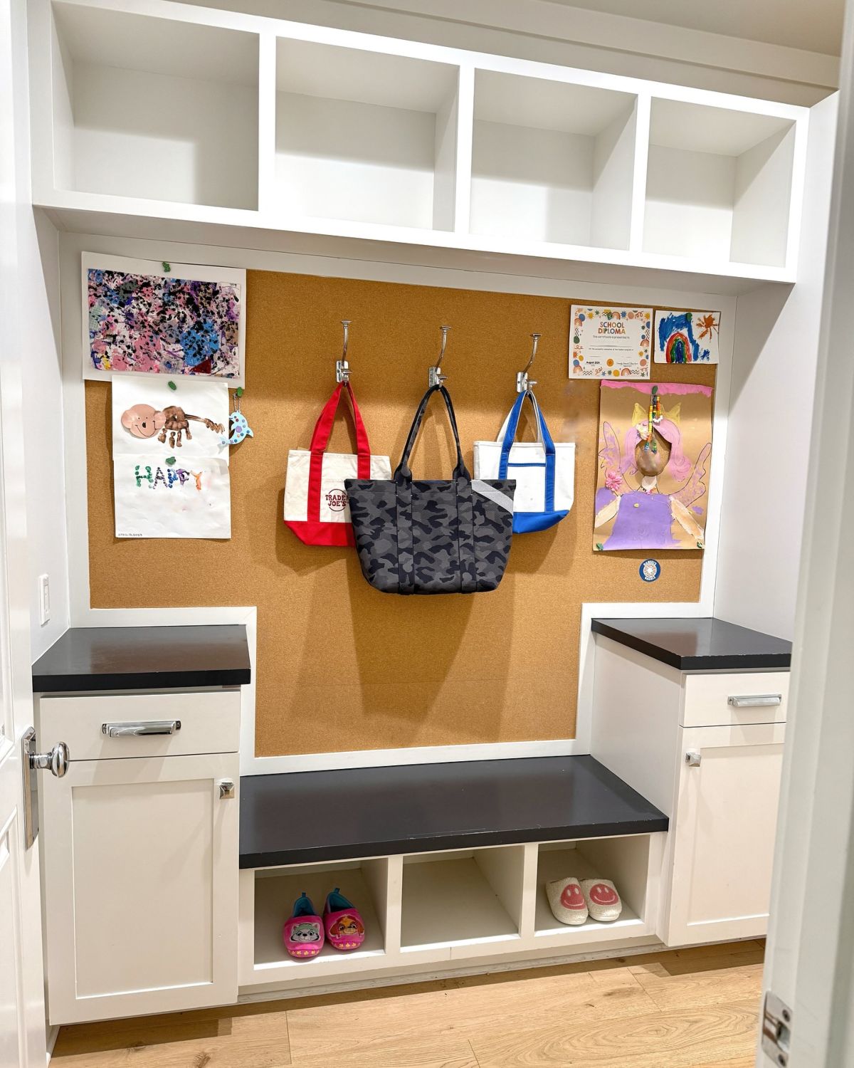 Designated Zones in the Mudroom