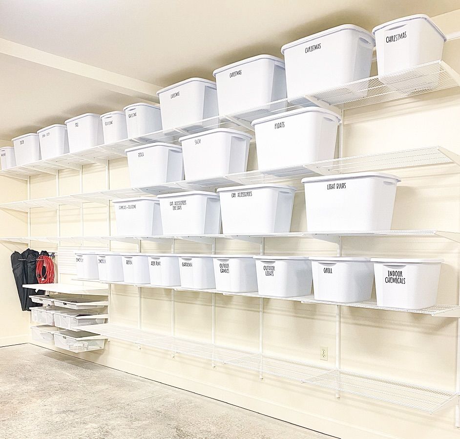 Large Garage Storage Tubs