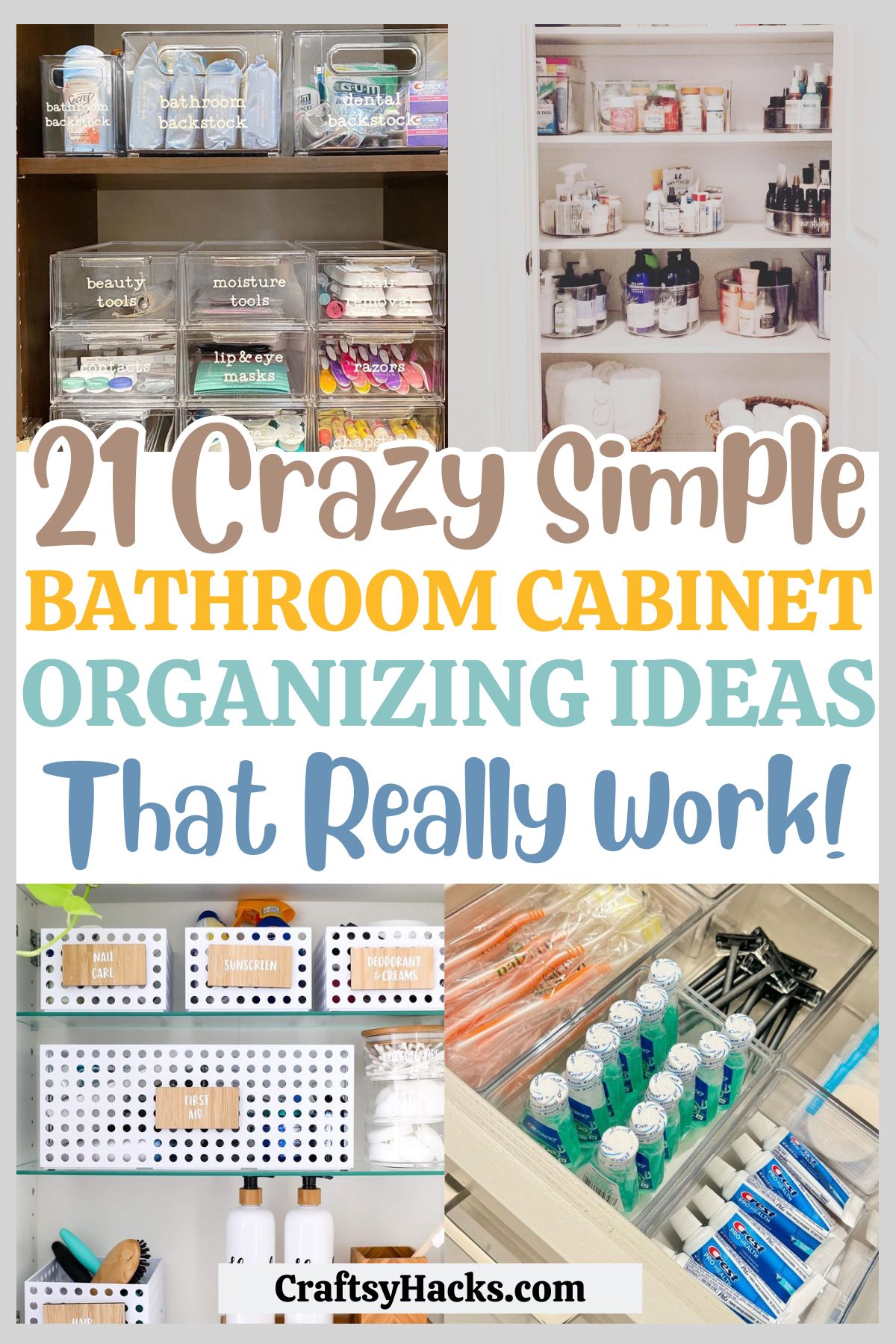 Bathroom Cabinet Organizing