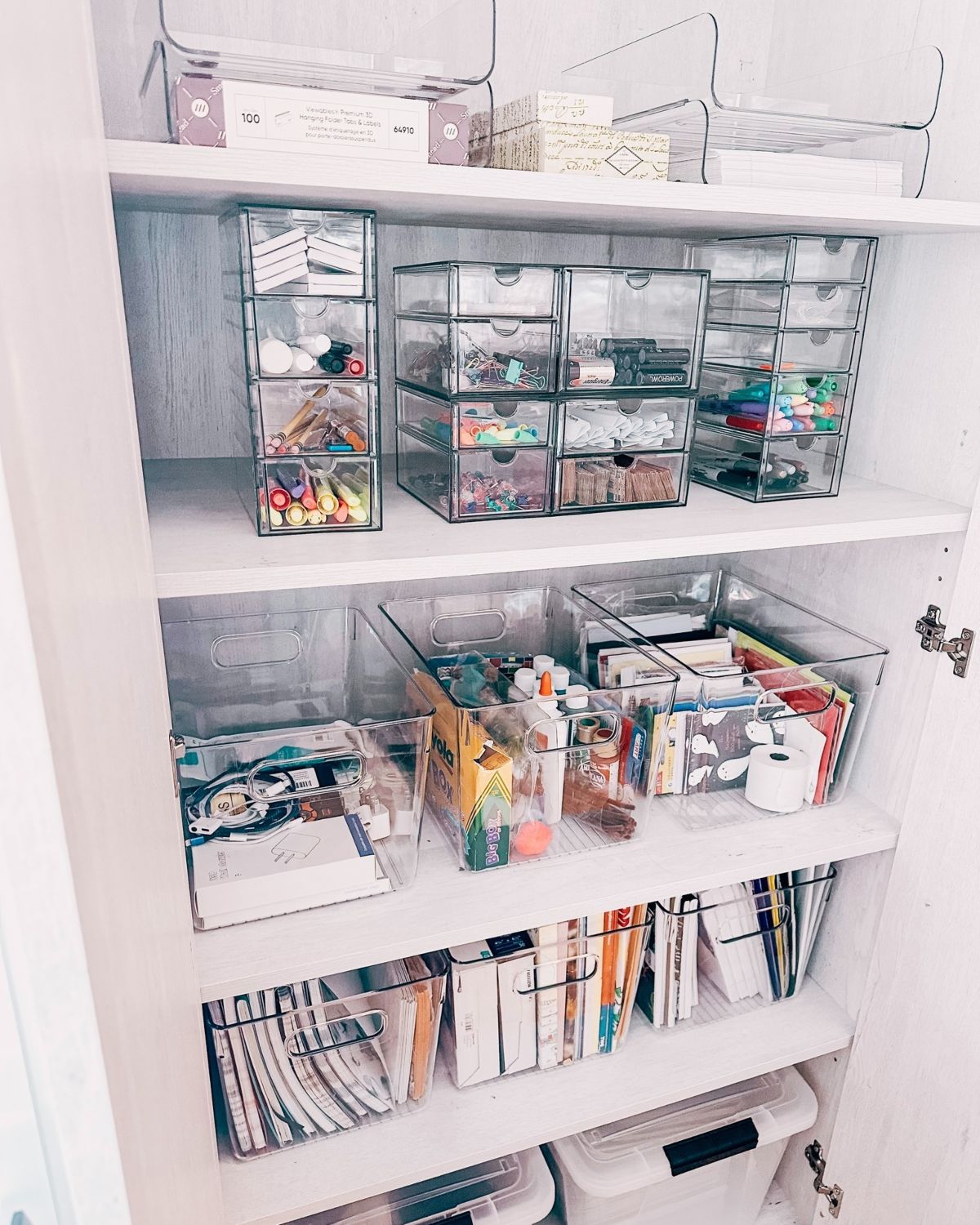 Acrylic Bins for Home Office Supplies