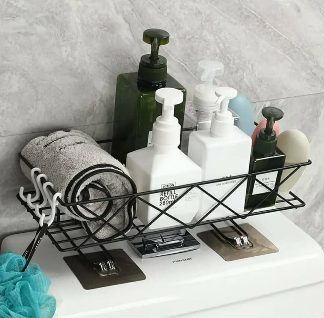 4. Iron Bathroom Caddy