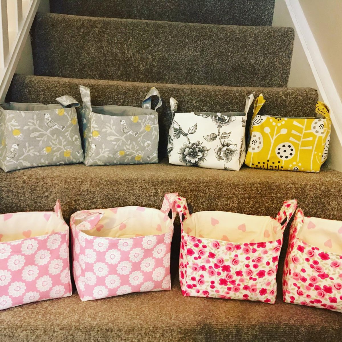 4. Mini Fabric Baskets