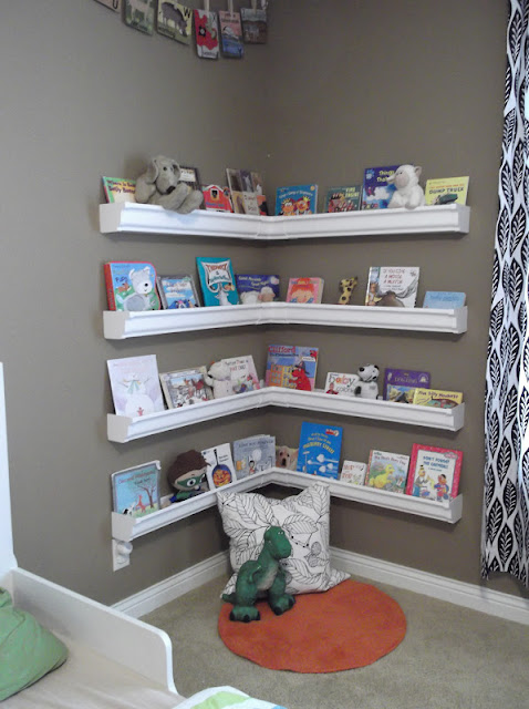 5. Corner Shelves or Reading Nook