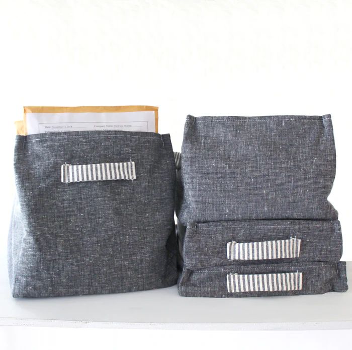 5. DIY Fabric Storage Boxes