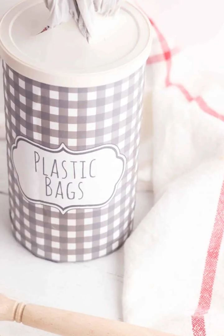 5. Plastic Grocery Bag Holder