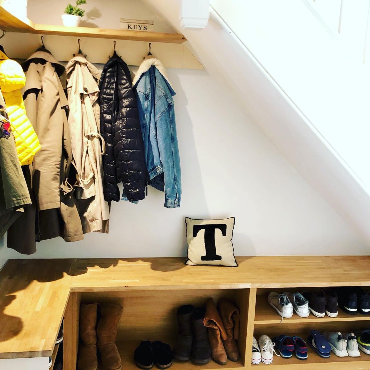 6. Corner Coat Rack