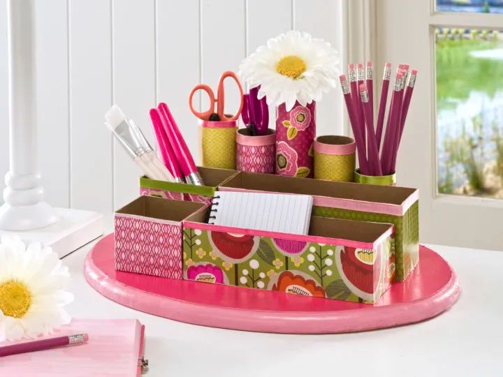 6. DIY Desk Organizer