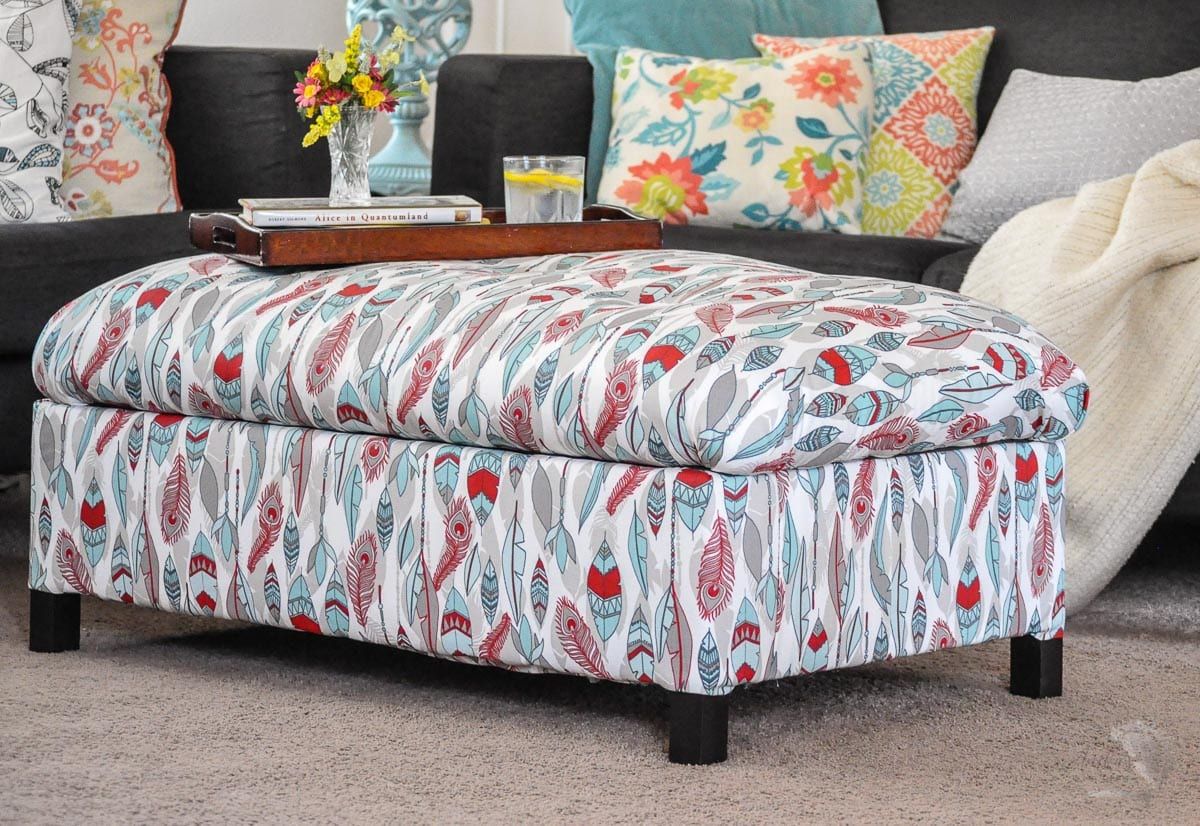 6. DIY Storage Ottoman