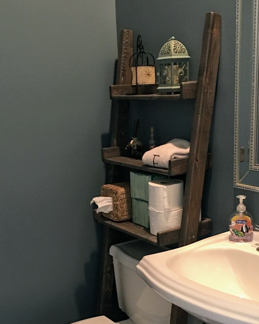 7. Leaning Ladder Shelf