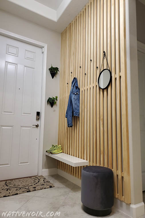 7. Mudroom Entry Wall with Hooks