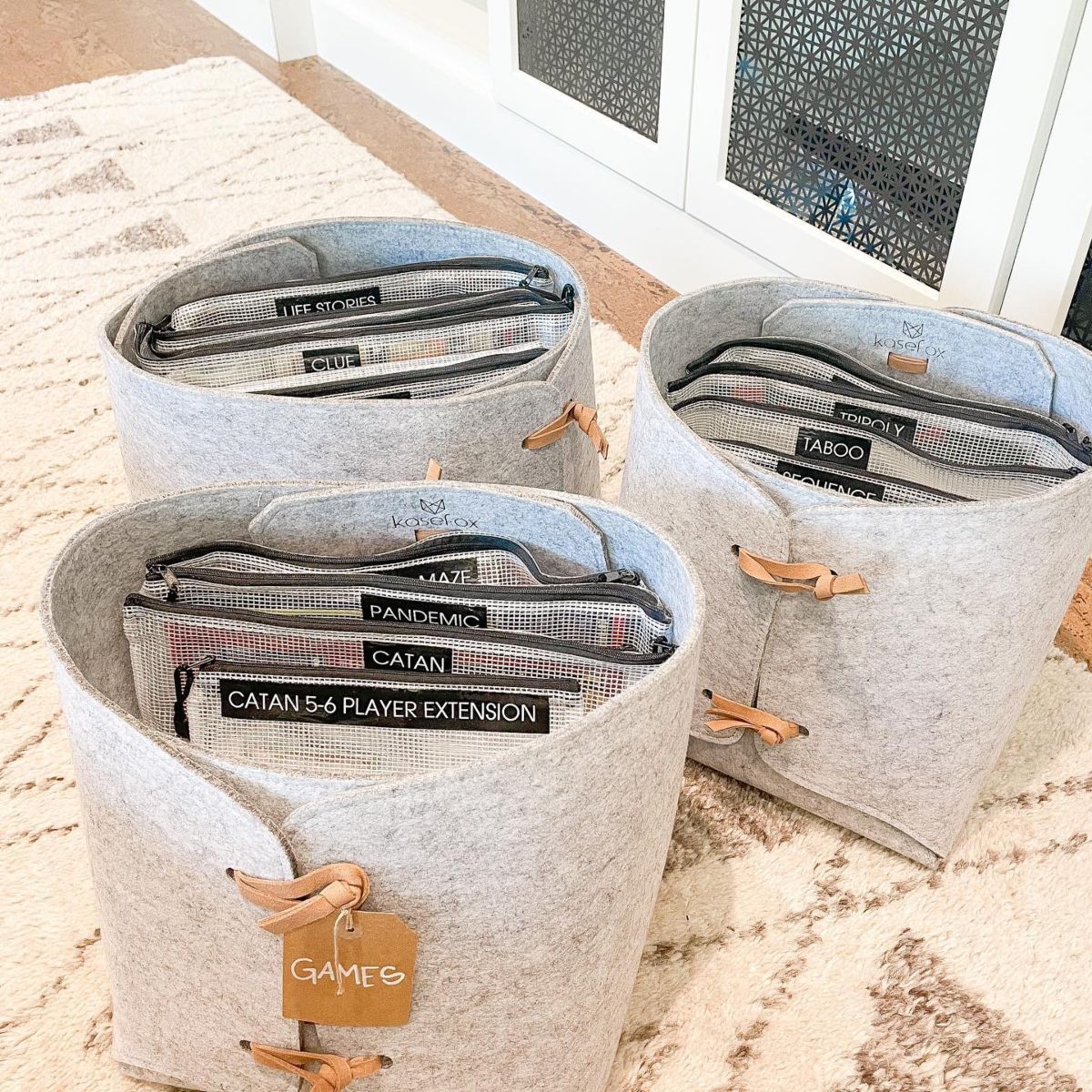 8. Fabric Bins