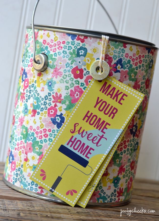 8. Pretty DIY Paint Can