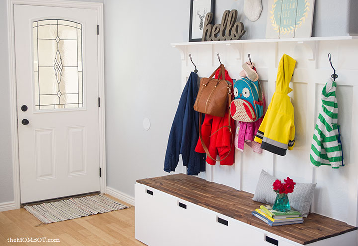 9. DIY Mudroom Bench