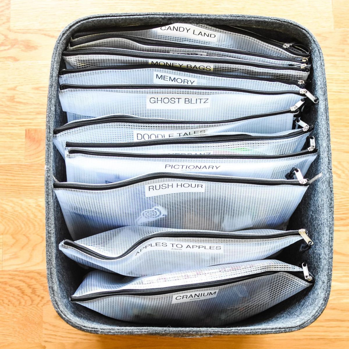 9. Zippered Pouches