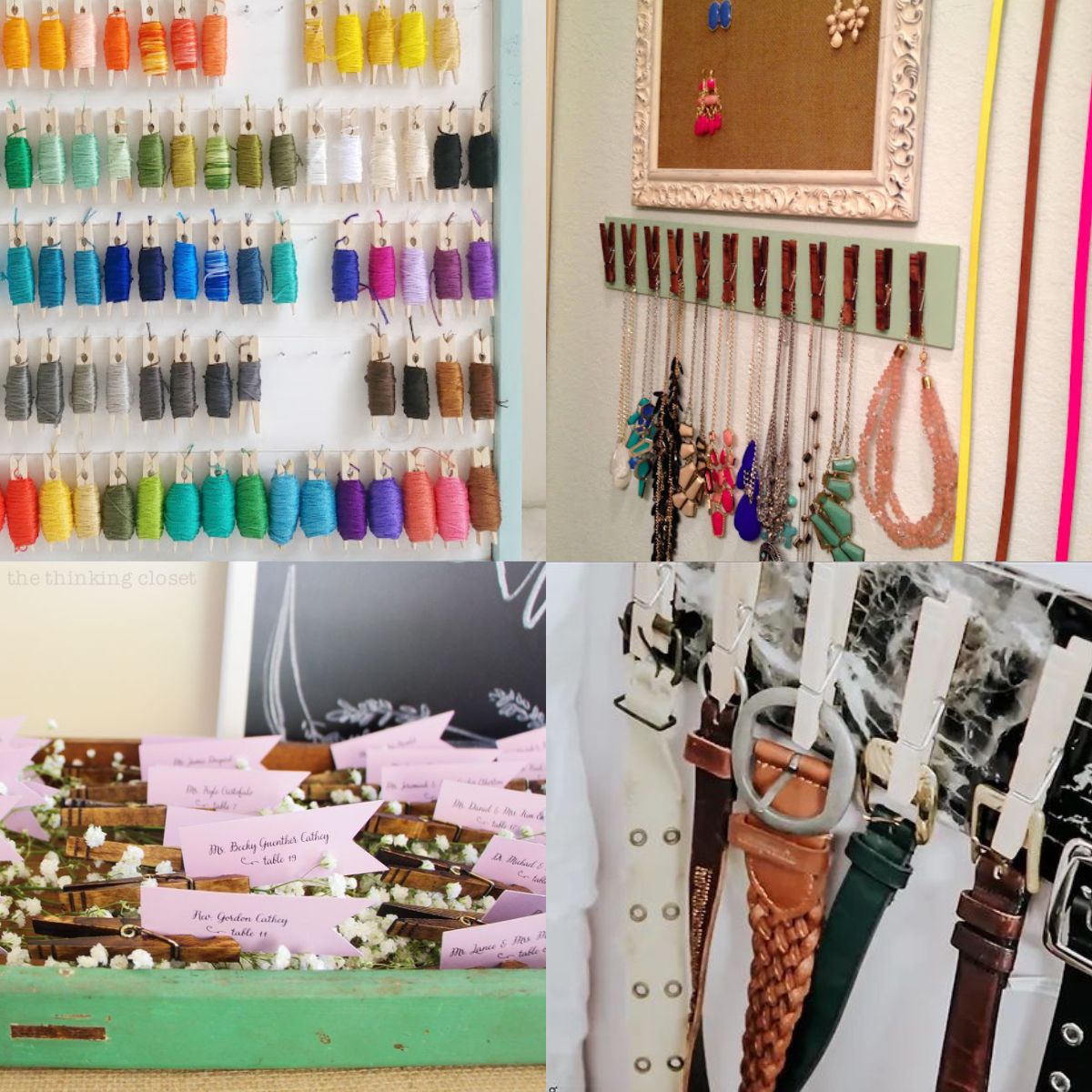 21 Fun Ways to Organize with Clothespins