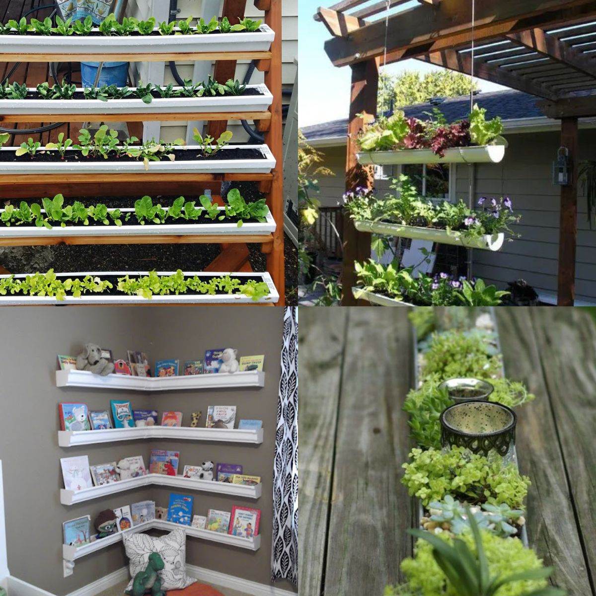 17 Creative Ways to Use Rain Gutters for Storage