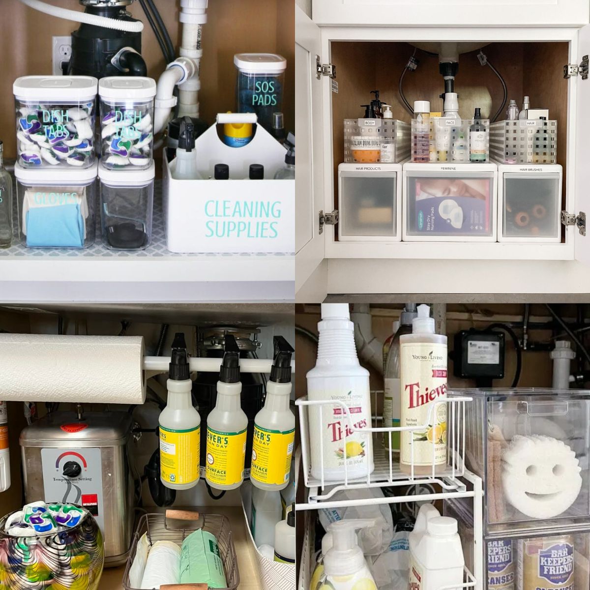 13 Ways to Organize Things Around the Sink