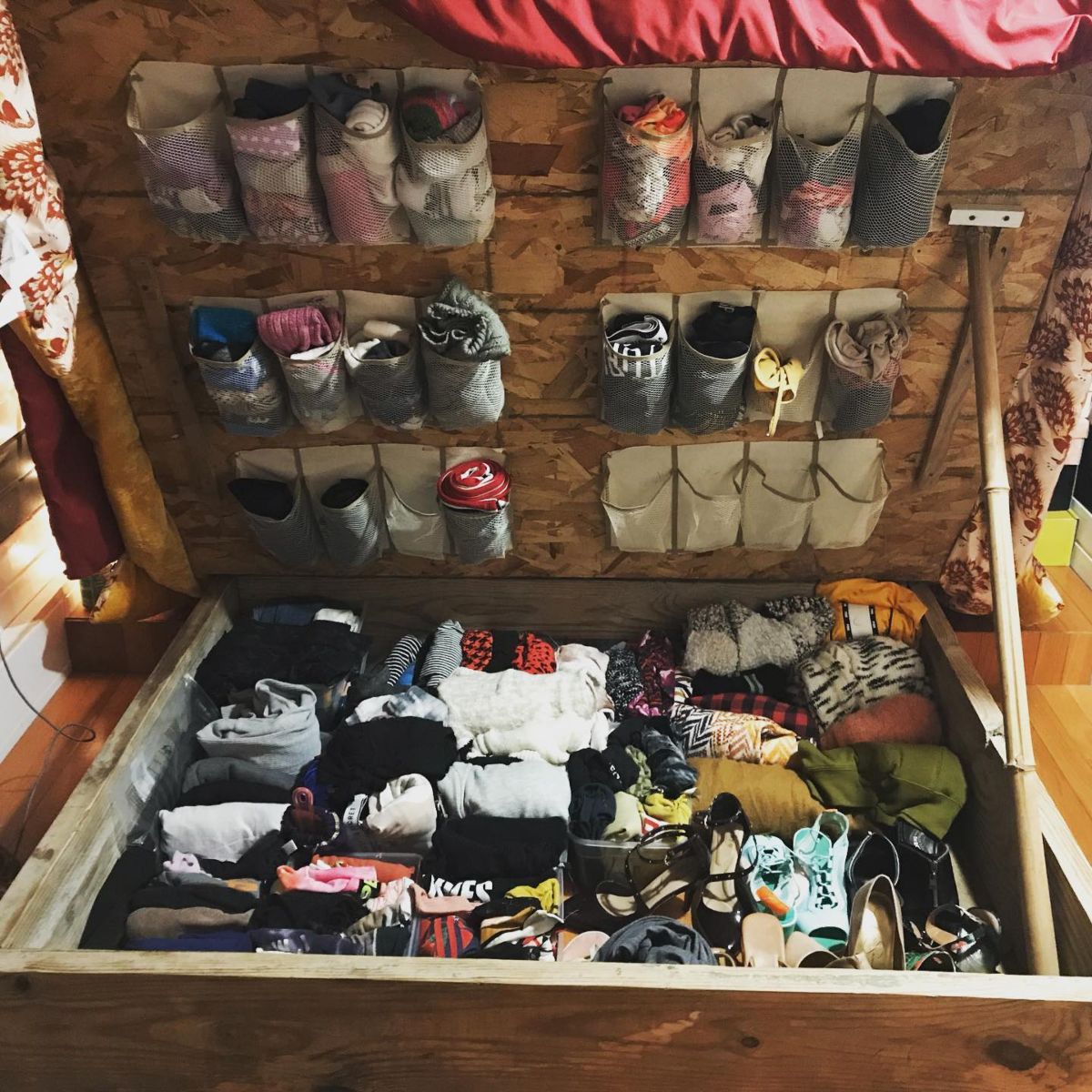 Under Bed Clothing Storage