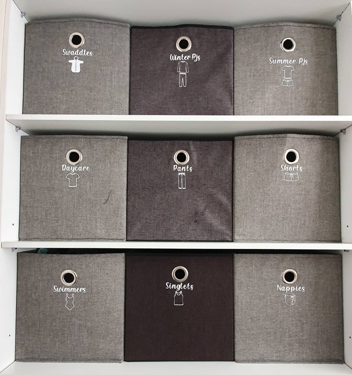 Clothing Storage with Personalized Labels
