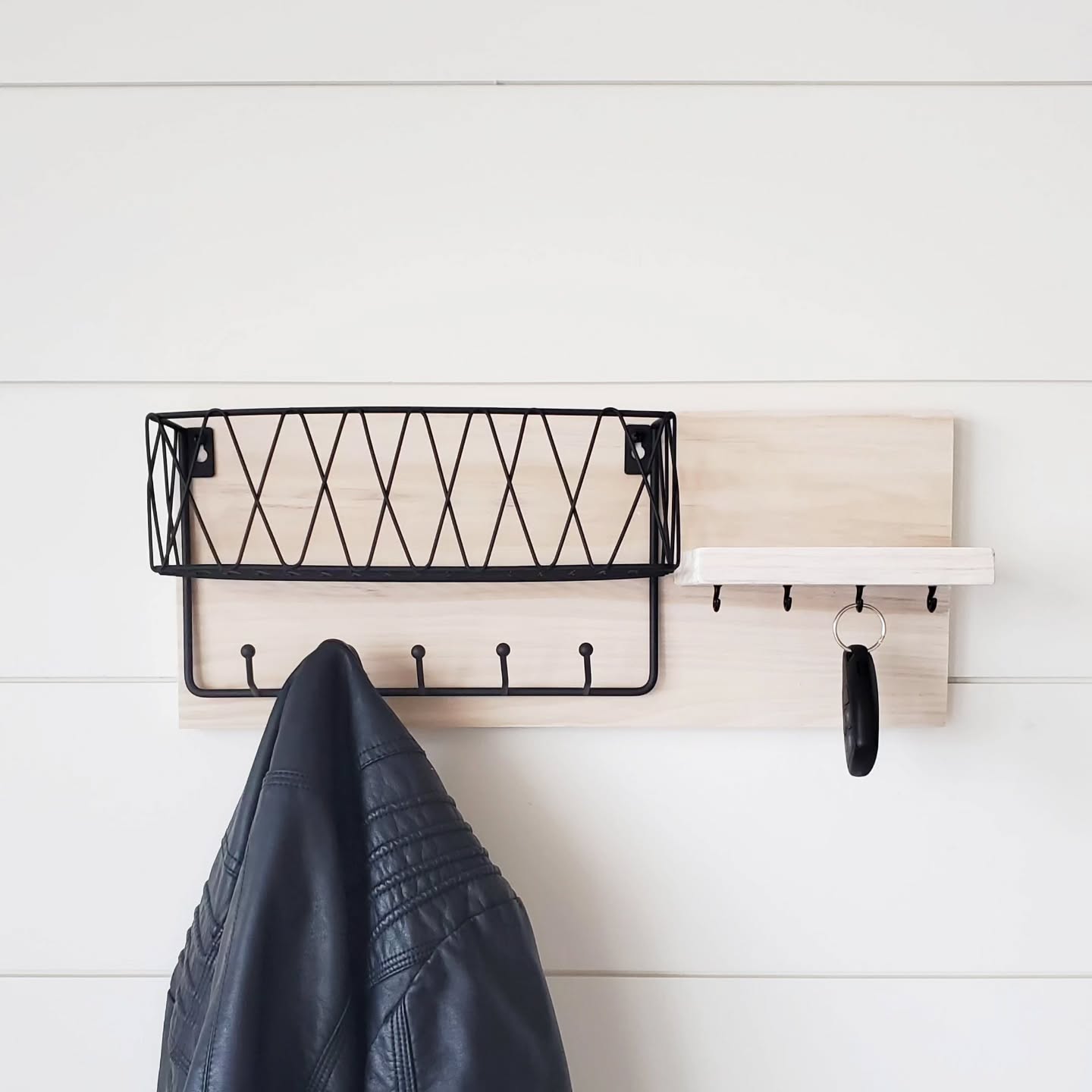 Wall Mounted Coat Rack and Organizer