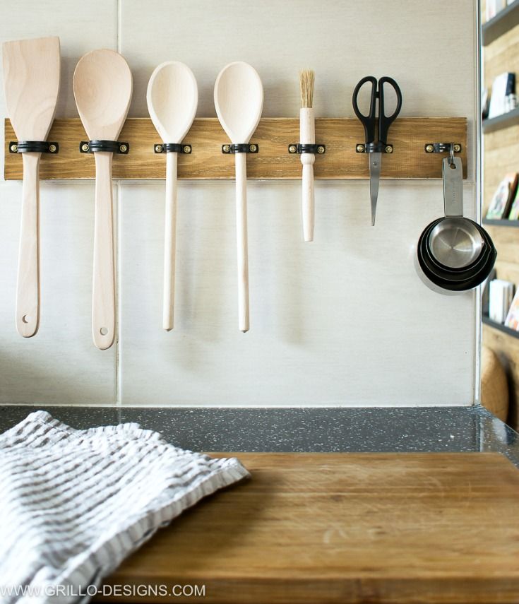 DIY Rustic Utensil Rack