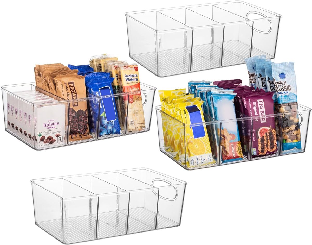 Kitchen Storage Bins with Dividers
