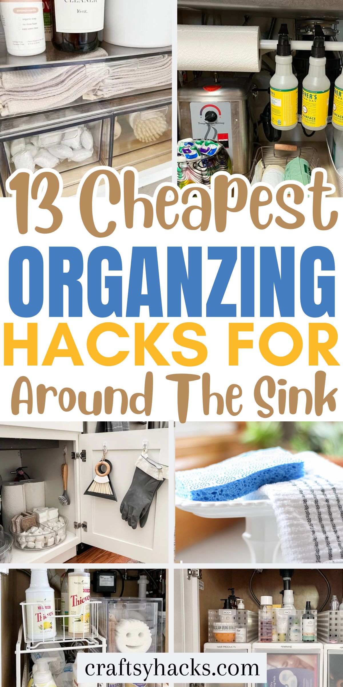 around the sink organizing ideas