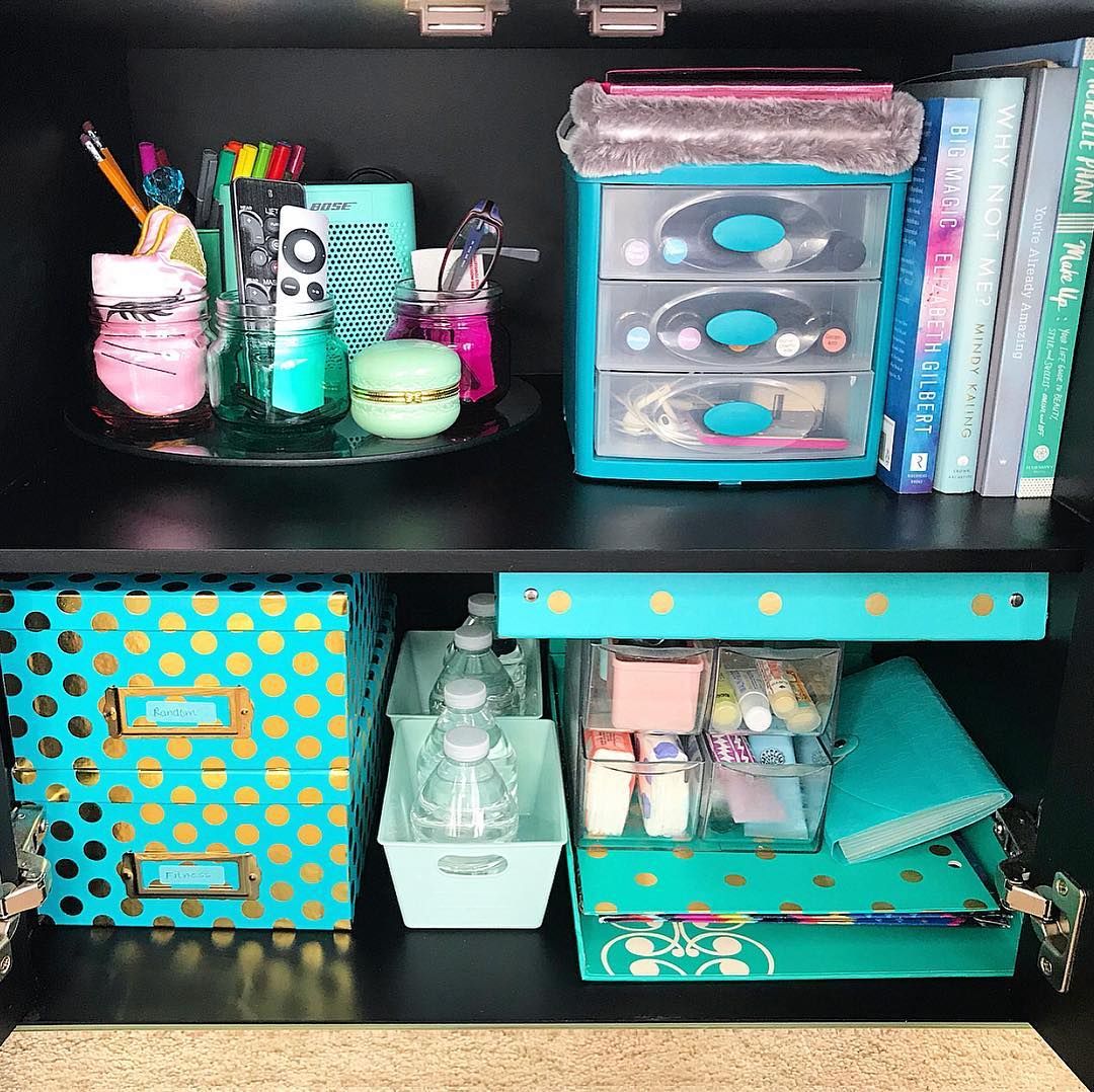 Lazy Susan for Nightstand Organization