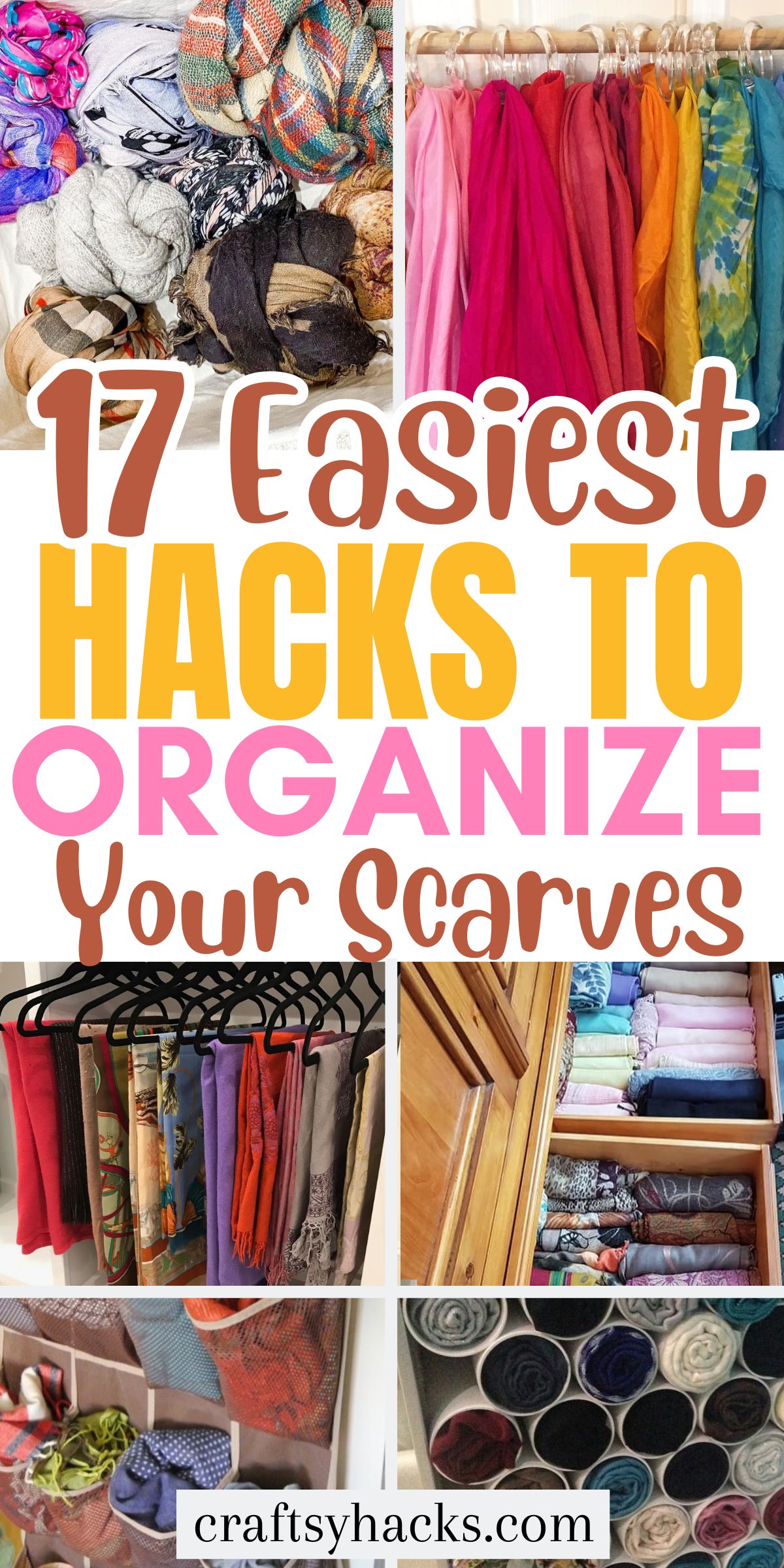 ideas for organizing scarves